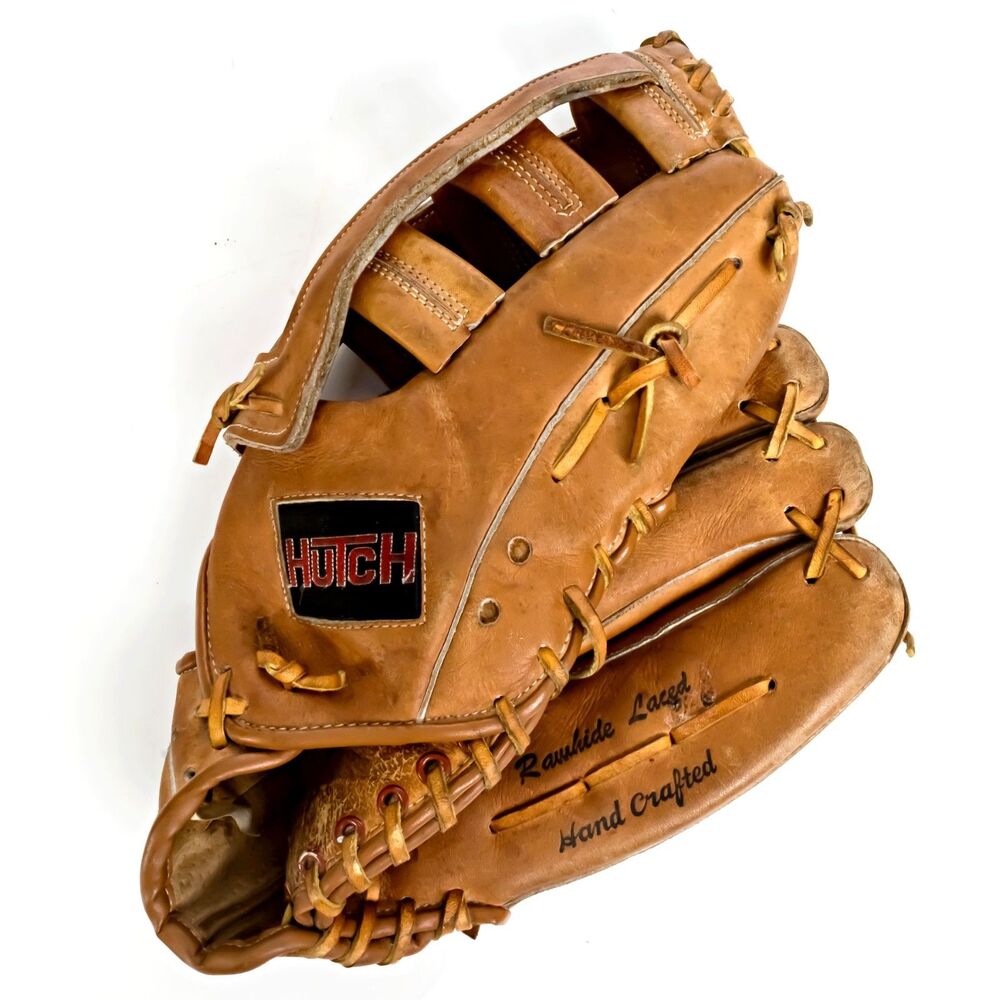 Hutch Super H Design Baseball Glove Tanned Leather RH Throw - Picture 5 of 5